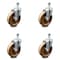 Service Caster 5 Inch High Temp Phenolic Wheel Swivel 1/2 Inch Threaded Stem Caster Set SCC SCC-TS20S514-PHRHT-121315-4 - alternate 1